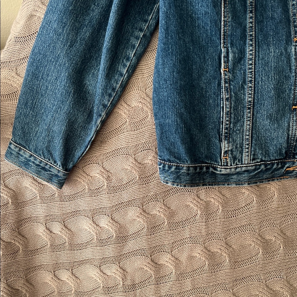 SOLD- Banana Republic Blue Jean Jacket - Picture 3 of 6